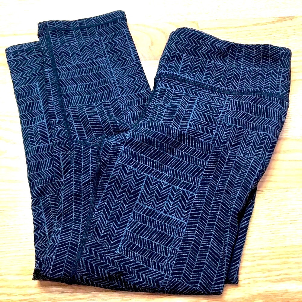 PrAna Gray/black Cropped Leggings Sz Small